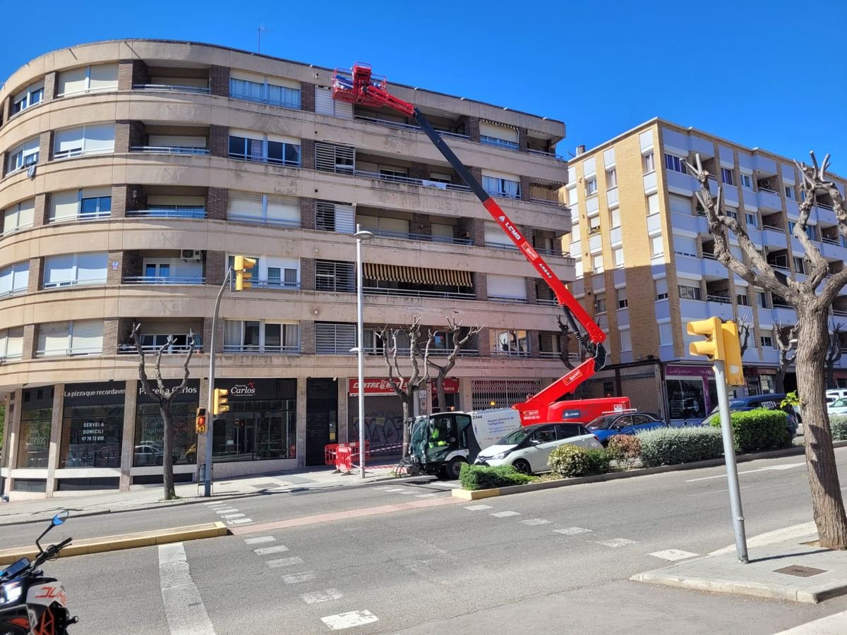 La plataforma llega hasta la última planta
